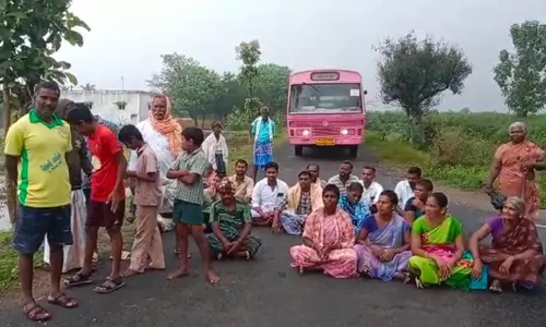திட்டக்குடி அருகே பஸ் வசதி கேட்டு சாலைமறியல்