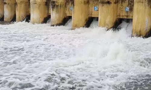 வாலாஜா பாலாறு அணைக்கட்டில் இருந்து 3686 கன அடி நீர் வெளியேற்றம்