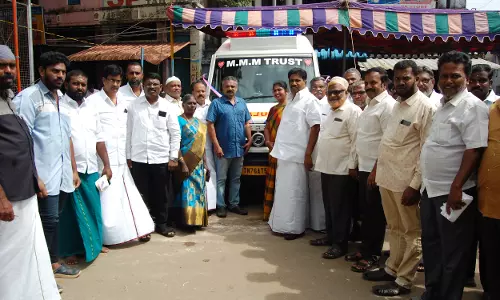 செங்கோட்டையில் நவீன ஆம்புலன்ஸ் அர்ப்பணிப்பு