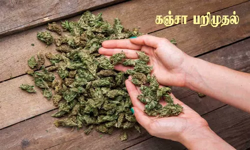 ரெயிலில் கடத்திய கஞ்சா பறிமுதல்