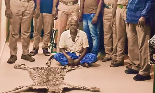 தேனி அருகே சிறுத்தையை வேட்டையாடி தோலை பதுக்கியவர் கைது