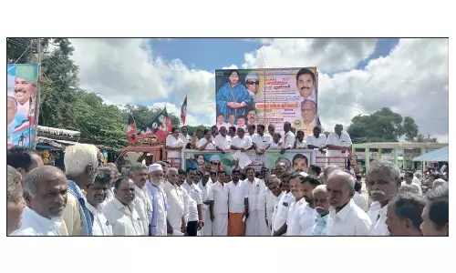 மத்தூர் ஒன்றிய அ.தி.மு.க. சார்பில்  ஆர்ப்பாட்டம்