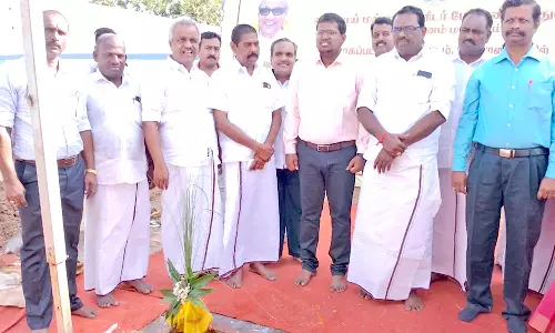 கோட்டாட்சியர் அலுவலகம் கட்டும் பணிக்கு பூமி பூஜை