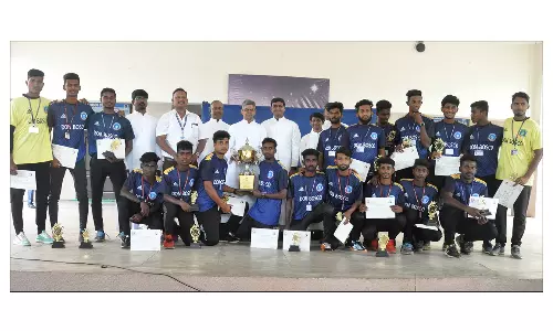 கல்லூரி  கால்பந்துப்போட்டிகள்:  தருமபுரி தொன்போஸ்கோ மாணவர்கள் சாதனை