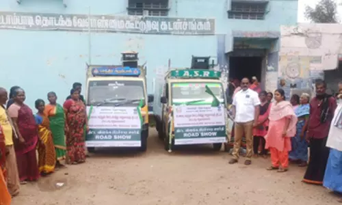 வேட்டாம்பட்டி கிராமத்தில் ஊட்டச்சத்து பாதுகாப்பு திட்ட விளக்க வாகன பிரசாரம் தொடக்கம்