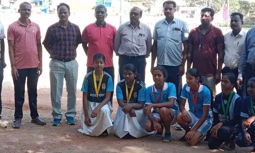 பீச் வாலிபால் மாநில போட்டிக்கு  கலைவாணி பள்ளி தகுதி