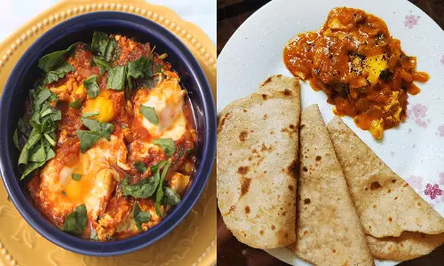 சப்பாத்திக்கு சூப்பரான உடைத்து விட்ட முட்டை மசாலா