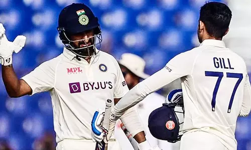 கில், புஜாரா சதம்: 2-வது இன்னிங்சில் இந்தியா 258 ரன்கள் எடுத்து டிக்ளேர்