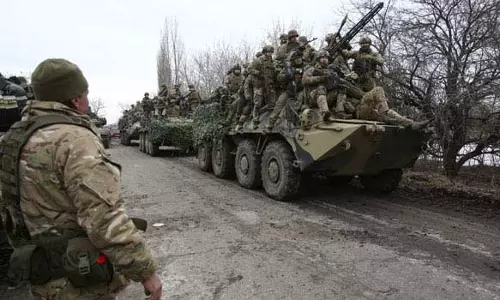 உக்ரைனின் கீவ், கார்கிவ் நகரங்களை குறிவைத்து ரஷியா மீண்டும் ஏவுகணை தாக்குதல்