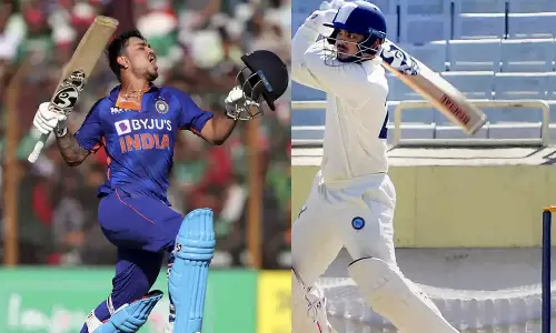 இரட்டை சதத்தை தொடர்ந்து ரஞ்சி கோப்பையில் அசத்திய இஷான் கிஷன்