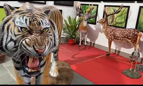 ஆந்திரா மாநில பூங்காவிற்கு புதுச்சேரியில் தயாராகும் 100 சிற்பங்கள்