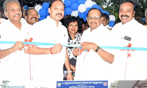 புதுக்கோட்டை டாக்டர் முத்துலெட்சுமி ரெட்டி அம்மையார் நினைவு   மருத்துவமனையில் புறநோயளிகள் பிரிவு