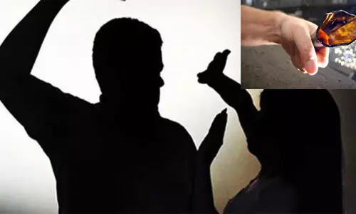 பீர் பாட்டிலால் தொழிலாளி மீது தாக்குதல்