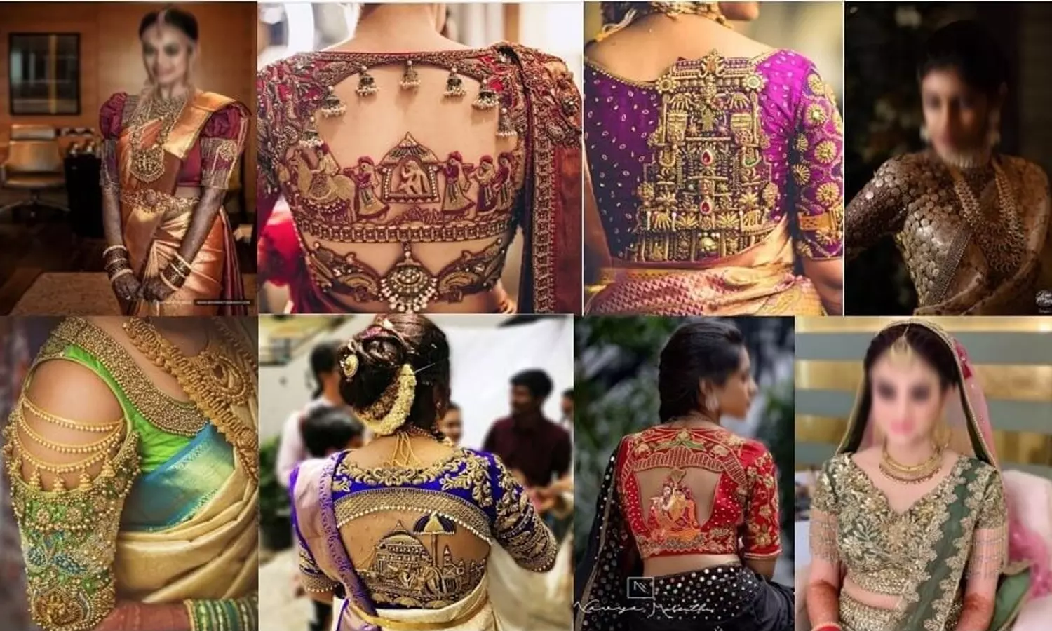 மணப்பெண்களுக்கென்றே பிரத்யேகமான பிரமிப்பூட்டும் பிளவுஸ் டிசைன்கள்