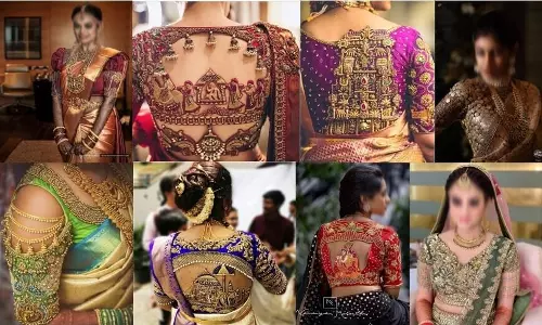 மணப்பெண்களுக்கென்றே பிரத்யேகமான பிரமிப்பூட்டும் பிளவுஸ் டிசைன்கள்