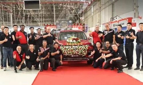 இந்திய உற்பத்தியில் புது மைல்கல் எட்டிய எம்ஜி!