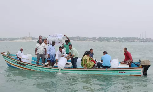 கடலில் விடப்பட்ட இறால் குஞ்சுகள்-  மீன்வளத்தை அதிகரிக்க நடவடிக்கை