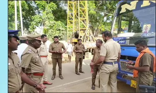 போக்குவரத்து விதிகளை மீறிய தனியார் பஸ்களுக்கு அபராதம்