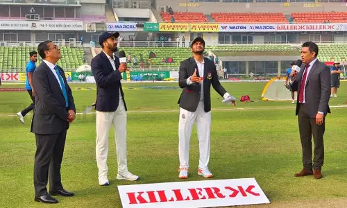 2வது டெஸ்ட் போட்டி- இந்தியாவுக்கு எதிராக வங்கதேசம் பேட்டிங் தேர்வு