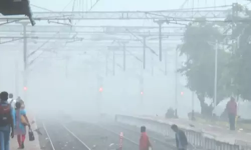 சென்னையில் கடும் பனிப்பொழிவு- வாகன ஓட்டிகள் அவதி