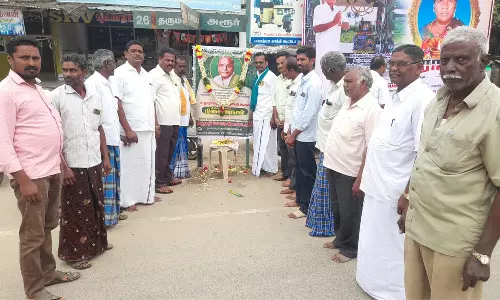 மொரப்பூரில்  நாராயணசாமி நாயுடு நினைவு தினம் அனுசரிப்பு