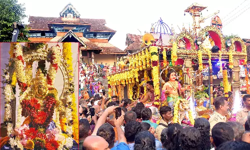 சபரிமலையில் ஐயப்பனுக்கு அணிவிக்கப்படும் 450 பவுன் எடையுள்ள தங்க அங்கிக்கு 65 இடங்களில் வரவேற்பு