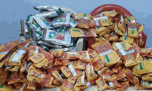 புகையிலை பொருட்கள் பறிமுதல்