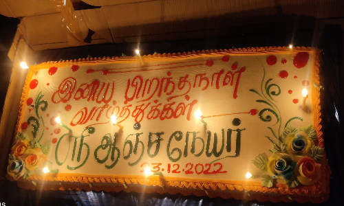 அனுமன் ஜெயந்தியை முன்னிட்டு  பாலையூர் வேதபுரீஸ்வரர் கோவிலில் சிறப்பு பூஜை