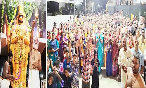 சிப்காட் ஸ்ரீ நவசபரி அய்யப்பன் கோவிலில் அனுமன் ஜெயந்தி விழா