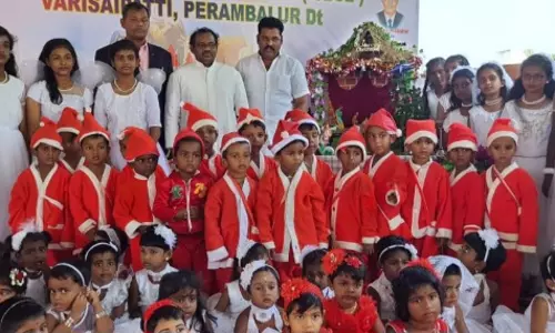 குன்னம் அருகே வரத விகாஸ் பப்ளிக்   பள்ளியில் கிறிஸ்துமஸ் கொண்டாட்டம்