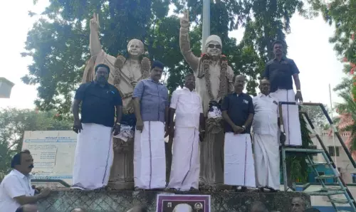 ஜெயங்கொண்டத்தில் எம்.ஜி.ஆரின் நினைவுதினம் அனுசரிப்பு