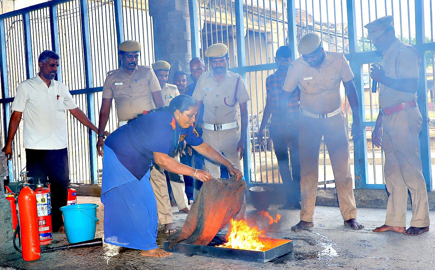 தீ தடுப்பு பயிற்சி Madurai News Fire prevention training