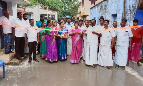 கீழக்கடையத்தில் ரூ.16 லட்சம் மதிப்பில் புதிய சிமெண்ட் சாலை