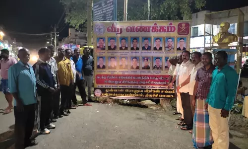 சிக்கிம் மாநிலத்தில் உயிரிழந்த ராணுவ வீரர்களுக்கு புள்ளம்பாடியில் அஞ்சலி