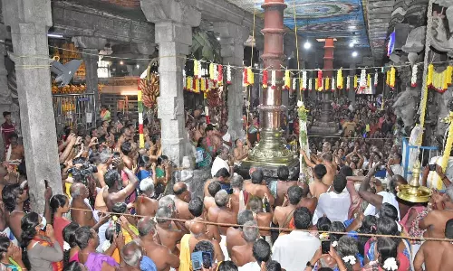 சுசீந்திரத்தில் இன்று தாணுமாலயசாமி கோவில் மார்கழி திருவிழா கொடியேற்றம்- திரளான பக்தர்கள் பங்கேற்பு