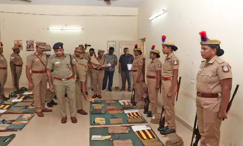 நாகர்கோவிலில் இன்று ஆயுத படை மைதானத்தில் போலீஸ் டி.ஐ.ஜி திடீர் ஆய்வு