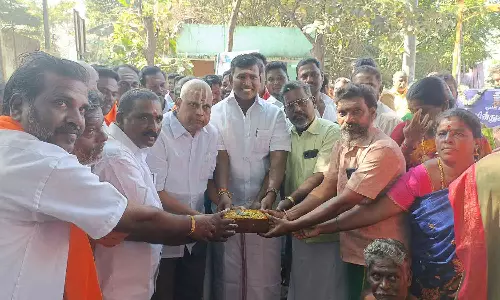 எல்.இ.டி. விளக்கு அமைக்கும் பணி-அமைச்சர் சாய்.ஜெ.சரவணன்குமார் தொடங்கி வைத்தார்