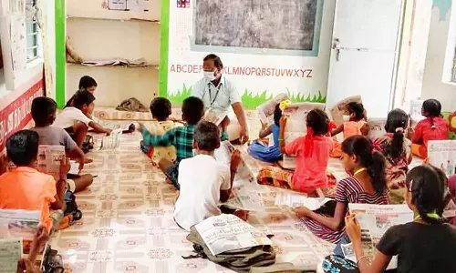 காடுவெட்டி கிராமத்தில் இல்லம் தேடிக்கல்வி