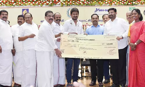 செல்லப்பன் வித்யா மந்திர் பள்ளி ரூ. 2 லட்சம் நிதி உதவி