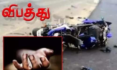 பைக் விபத்தில் தொழிலாளி சாவு