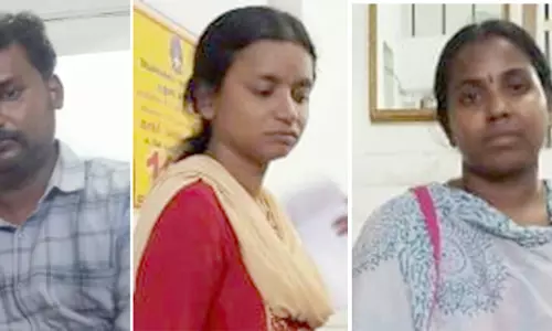 ரூ. 57 லட்சம் மோசடி: பெண் ஜவுளி வியாபாரியை தாக்கிய தம்பதி உள்பட 3 பேர் கைது