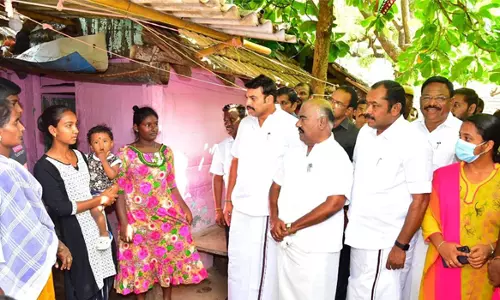 பரமத்தி மறுவாழ்வு மையத்தில் அமைச்சர்கள் செஞ்சி  மஸ்தான், மதிவேந்தன் ஆய்வு