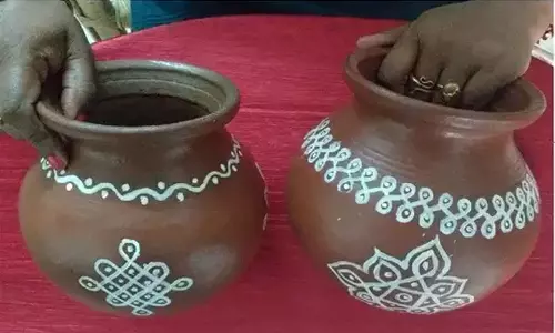 பொங்கல் பானை தயாரிக்கும் பணி மும்மரம்