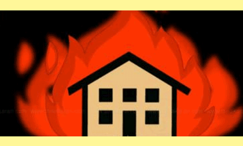 சொத்து பிரச்சினை: சகோதரியின் வீட்டுக்கு தீ வைத்த வாலிபர்