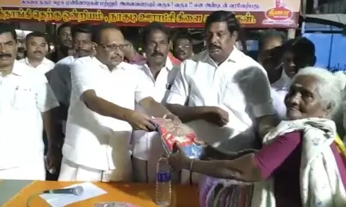 அன்பழகன் நூற்றாண்டு நிறைவு விழா கூட்டம் தி.மு.க. இந்து மதத்திற்கு எதிரானது அல்ல-அமைச்சர் ரகுபதி பேச்சு