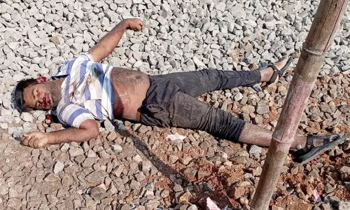 ரெயிலில் இருந்து தவறிவிழுந்து வடமாநில வாலிபர் சாவு