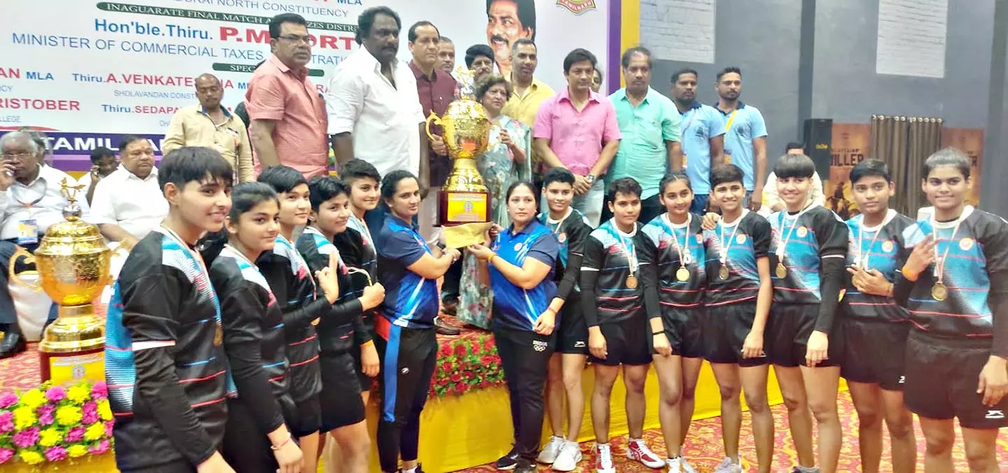 கபடி போட்டி: அரியானா ஆண்கள், பெண்கள் அணிகளுக்கு சாம்பியன் கோப்பை