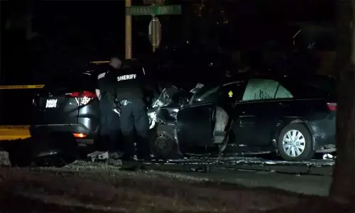 அமெரிக்காவில் சாலை விபத்து- அடுத்தடுத்து வாகனங்கள் மோதி 6 பேர் பலி