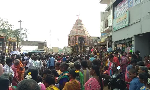 அறந்தாங்கி அருகே ஆவுடையார்கோவிலில் ஆத்மநாத சுவாமி கோவில் திருவாதிரை தேரோட்டம்