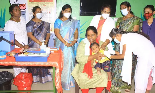 நெல்லையில்  47 முகாம்களில் குழந்தைகளுக்கு போலியோ தடுப்பூசி